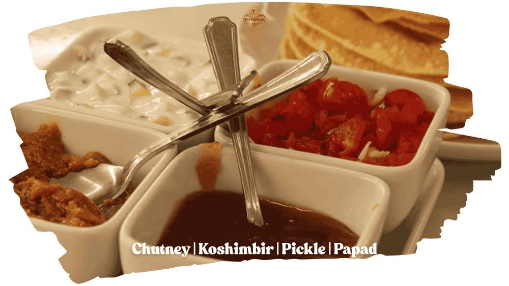 Chutney Koshimbir Pickle Papad